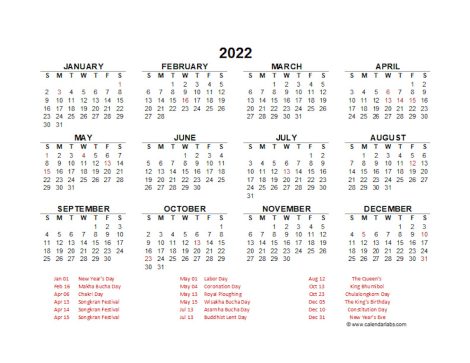 2022-カレンダー